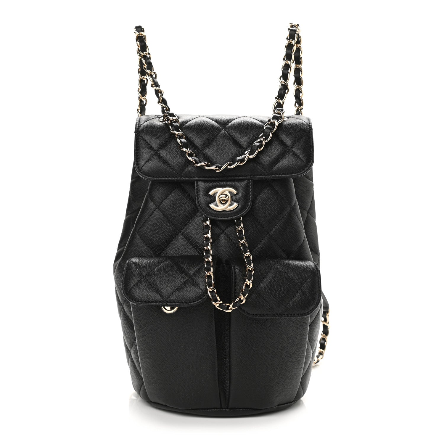 Chanel Caviar Quilted Pockets Backpack Black 1 of 10