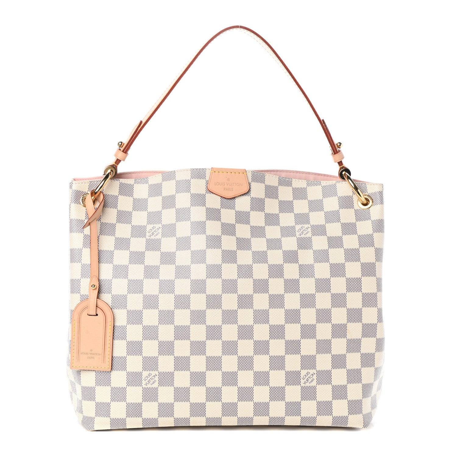 Louis Vuitton Damier Azur Graceful PM Rose Ballerine 1 of 9