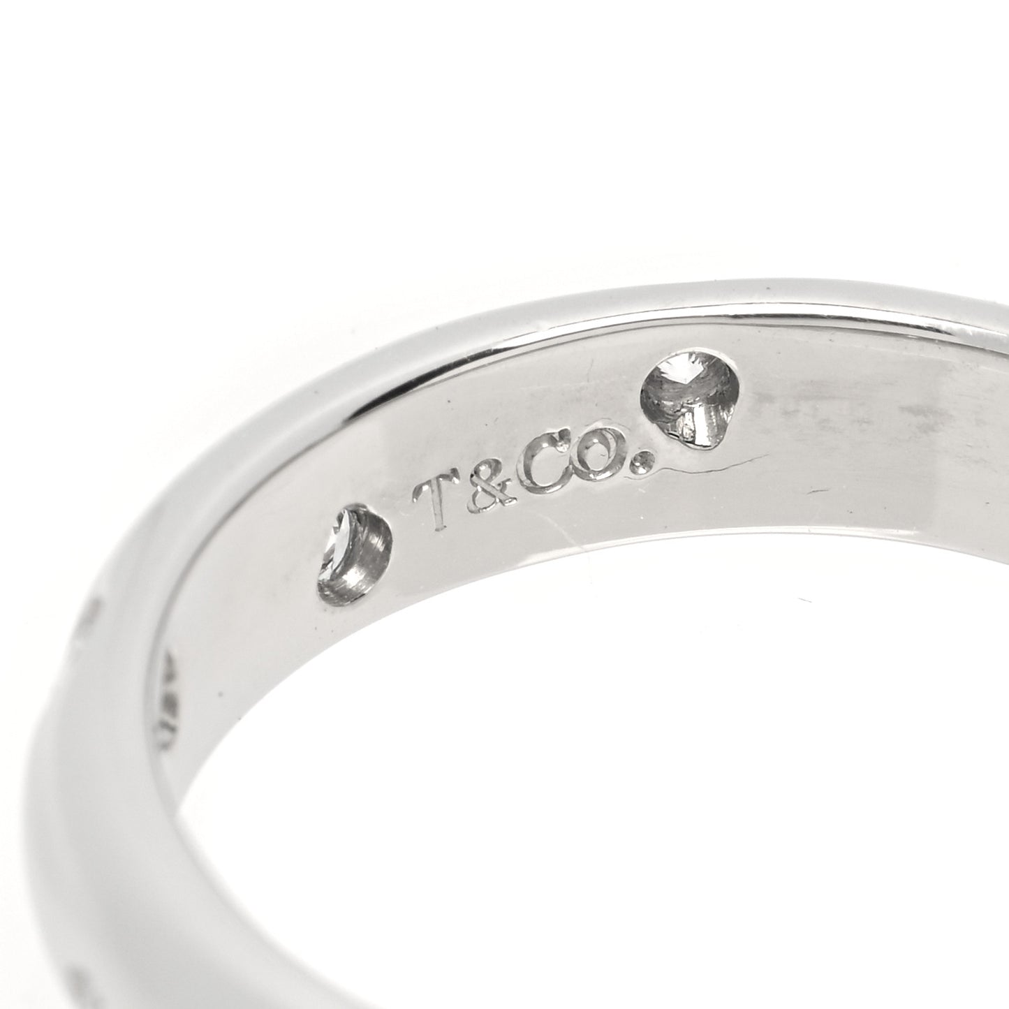 Platinum Diamond 4mm Etoile Band Ring 52 6