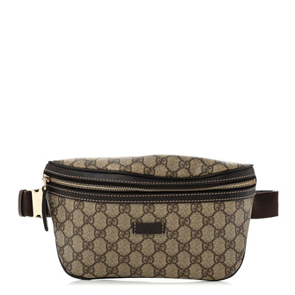 Gucci GG Supreme Monogram Belt Bag Dark Brown 1 of 10