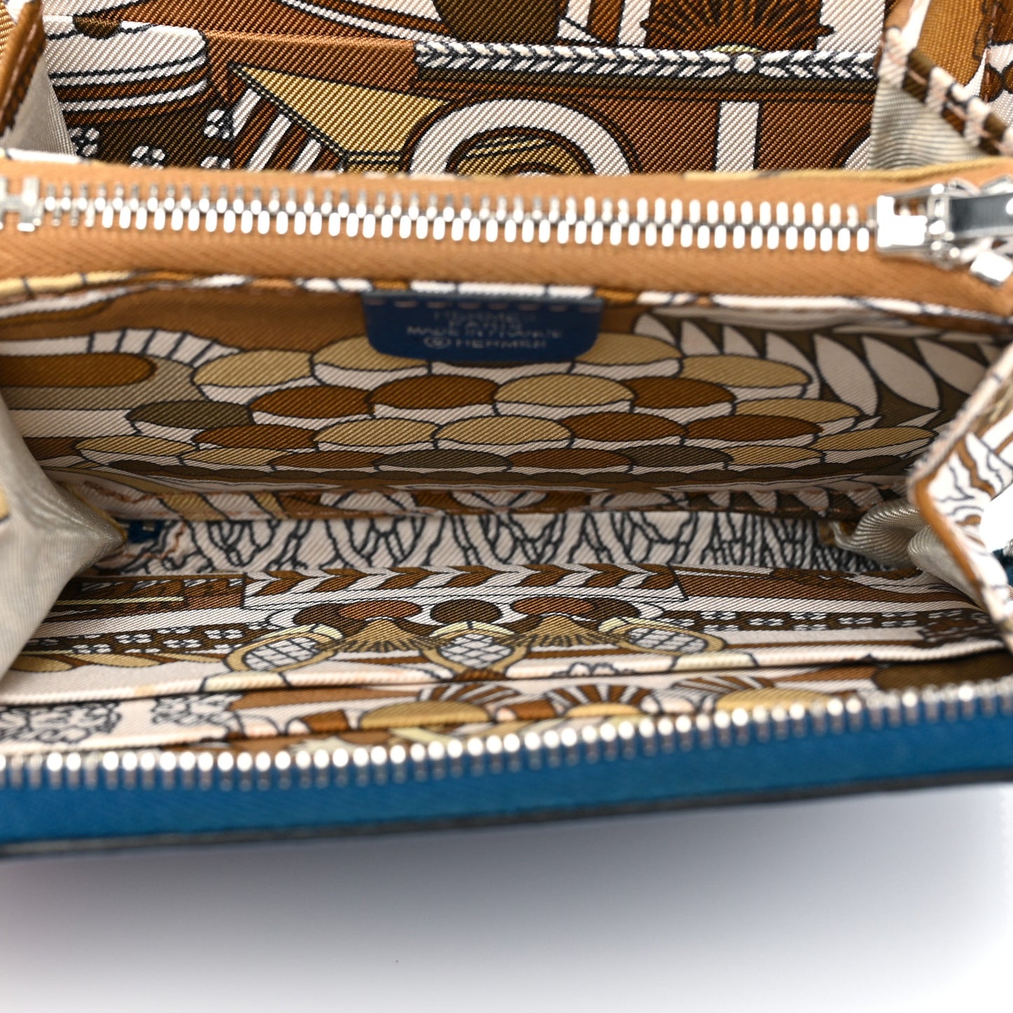 Epsom Silk'in Compact Wallet Deep Bleu