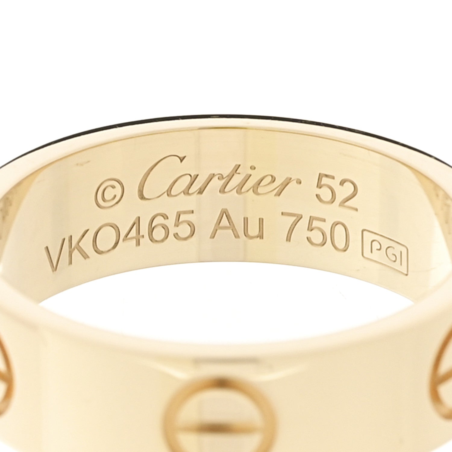 Cartier 18K Yellow Gold 5.5mm LOVE Ring 52 6 4 of 5