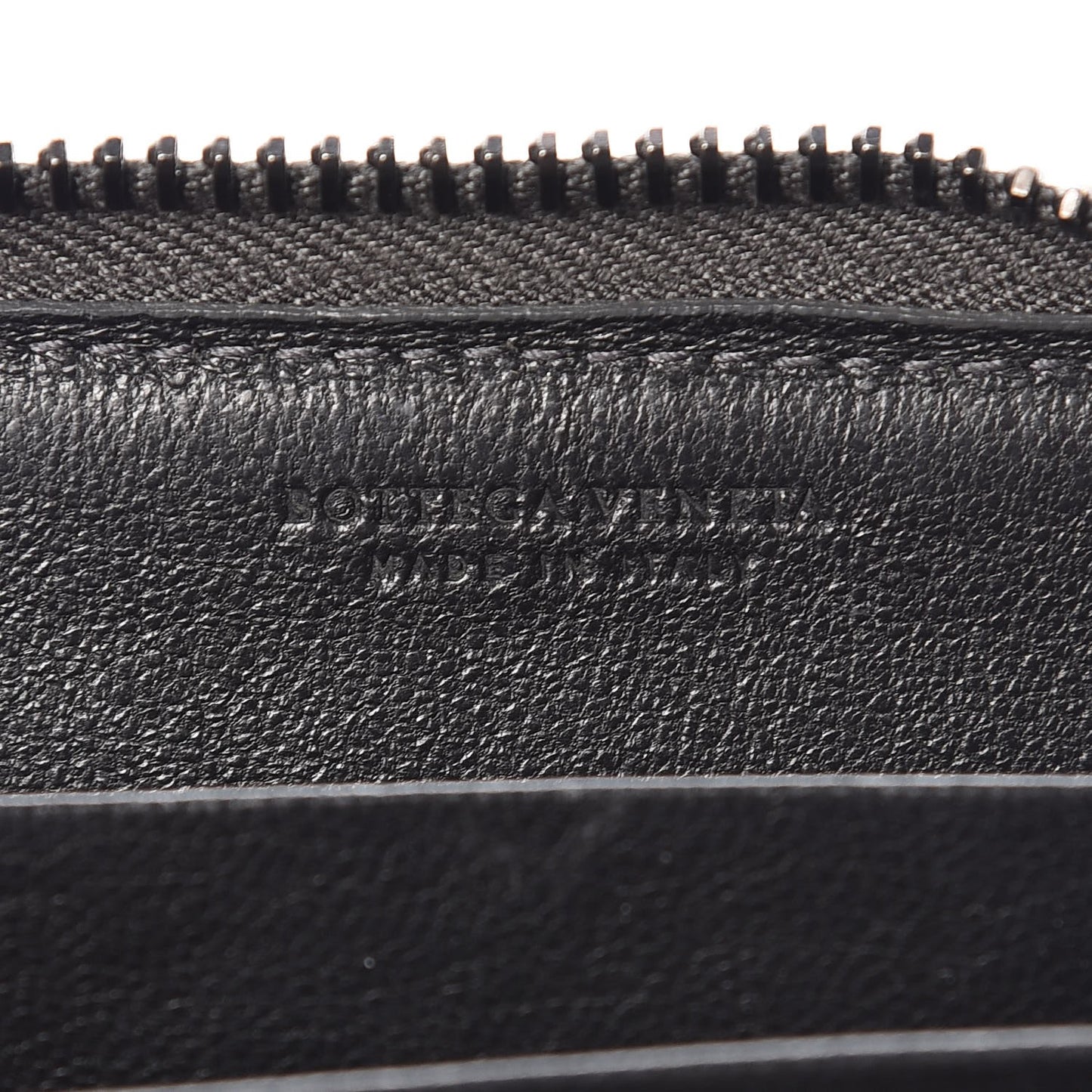 Nappa Intrecciato Zip Around Coin Purse Light Grey
