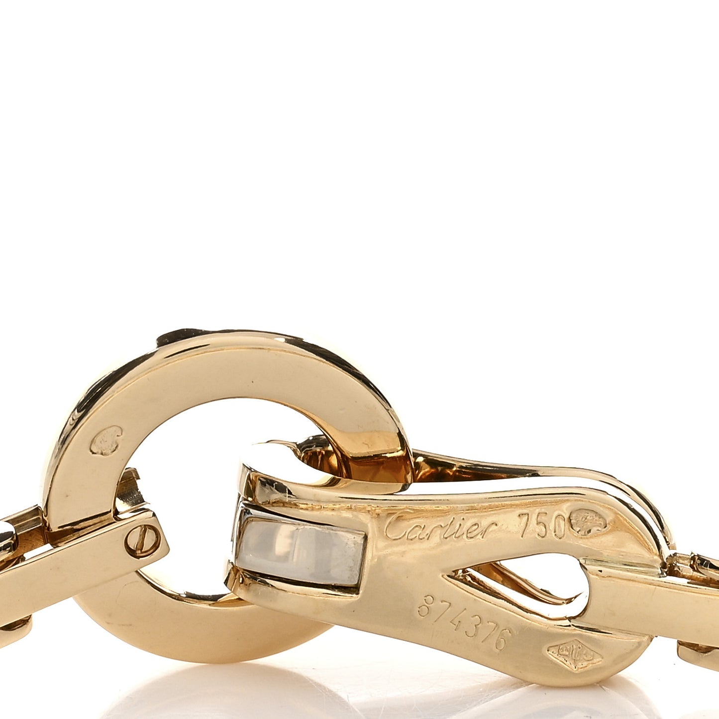 18K Yellow Gold Agrafe Link Bracelet