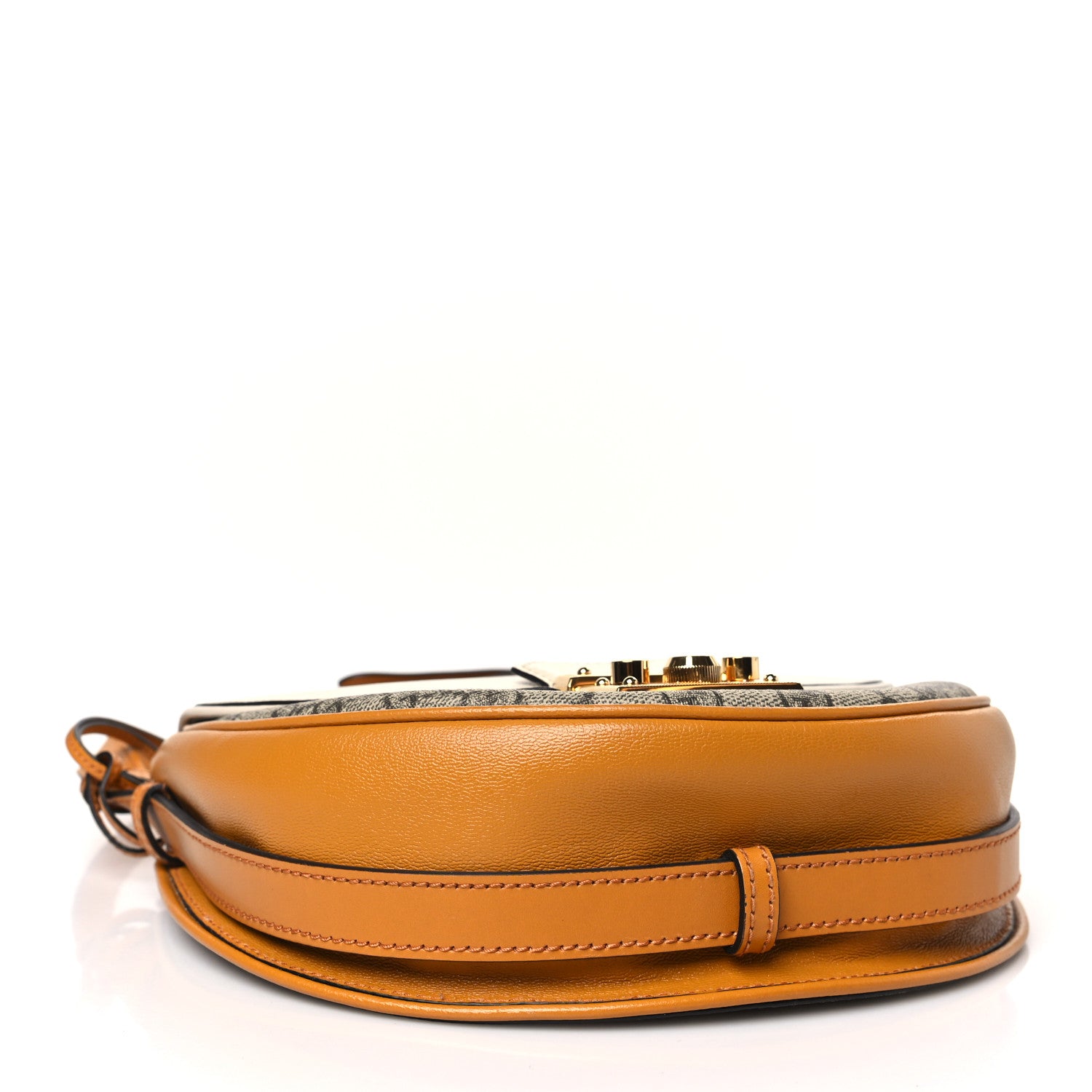 Gucci GG Supreme Monogram Calfskin Small Padlock Messenger Shoulder Bag Beige Mystic White Sun Oil 4 of 9