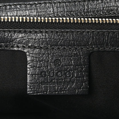 Gucci Denim Monogram Medium Jolicoeur Tote Black 6 of 10