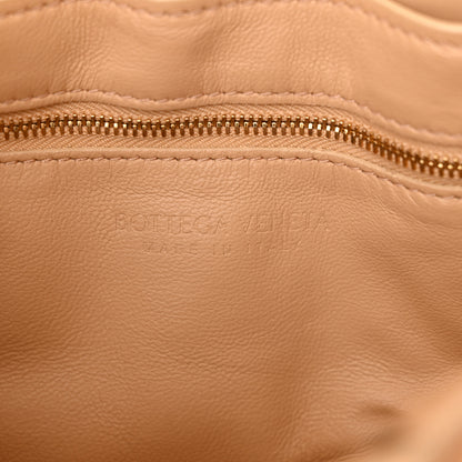 Bottega Veneta Lambskin Maxi Intreccio Padded Chain Cassette Crossbody Bag Almond 6 of 12
