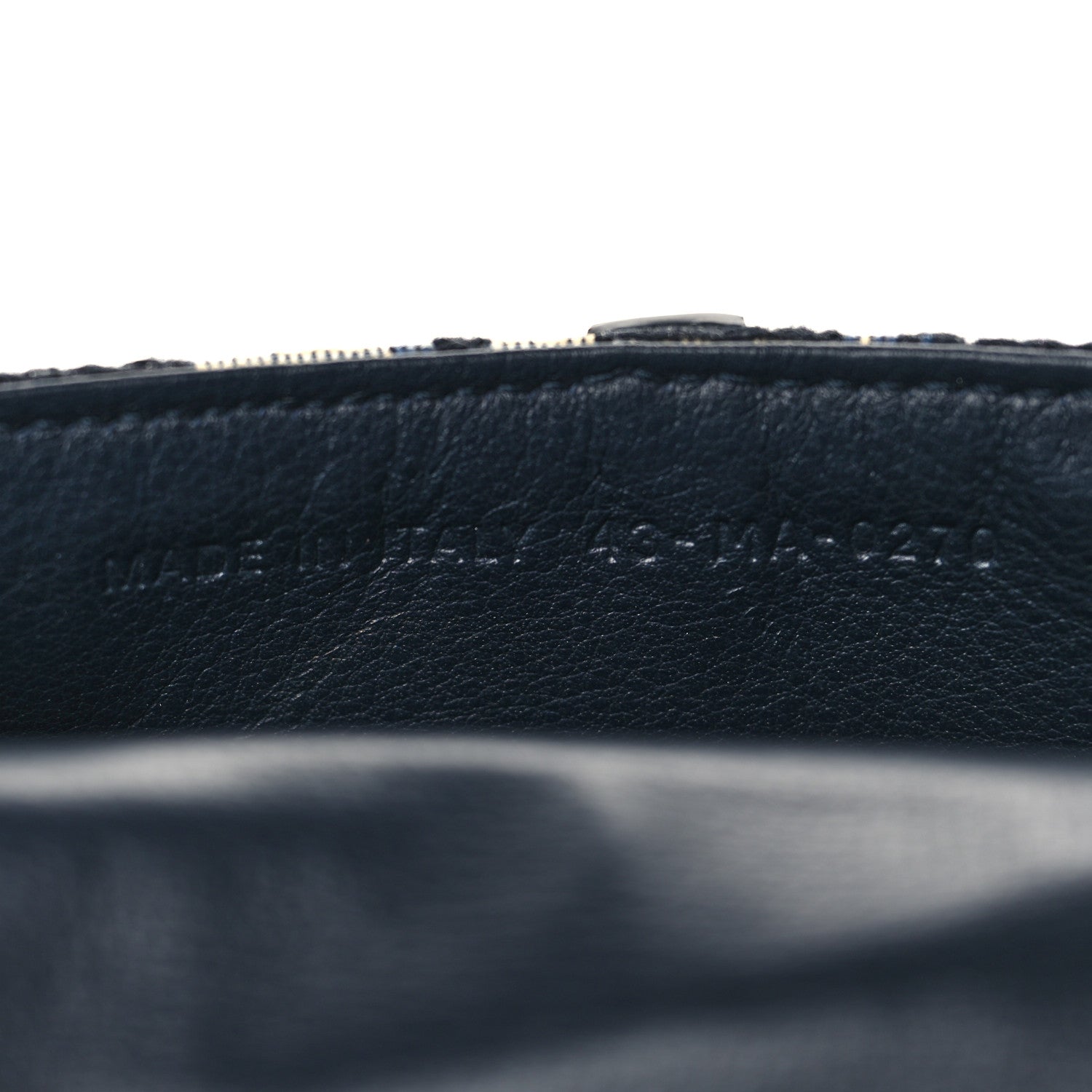 Christian Dior Oblique Nano Saddle Chain Pouch Blue 7 of 7