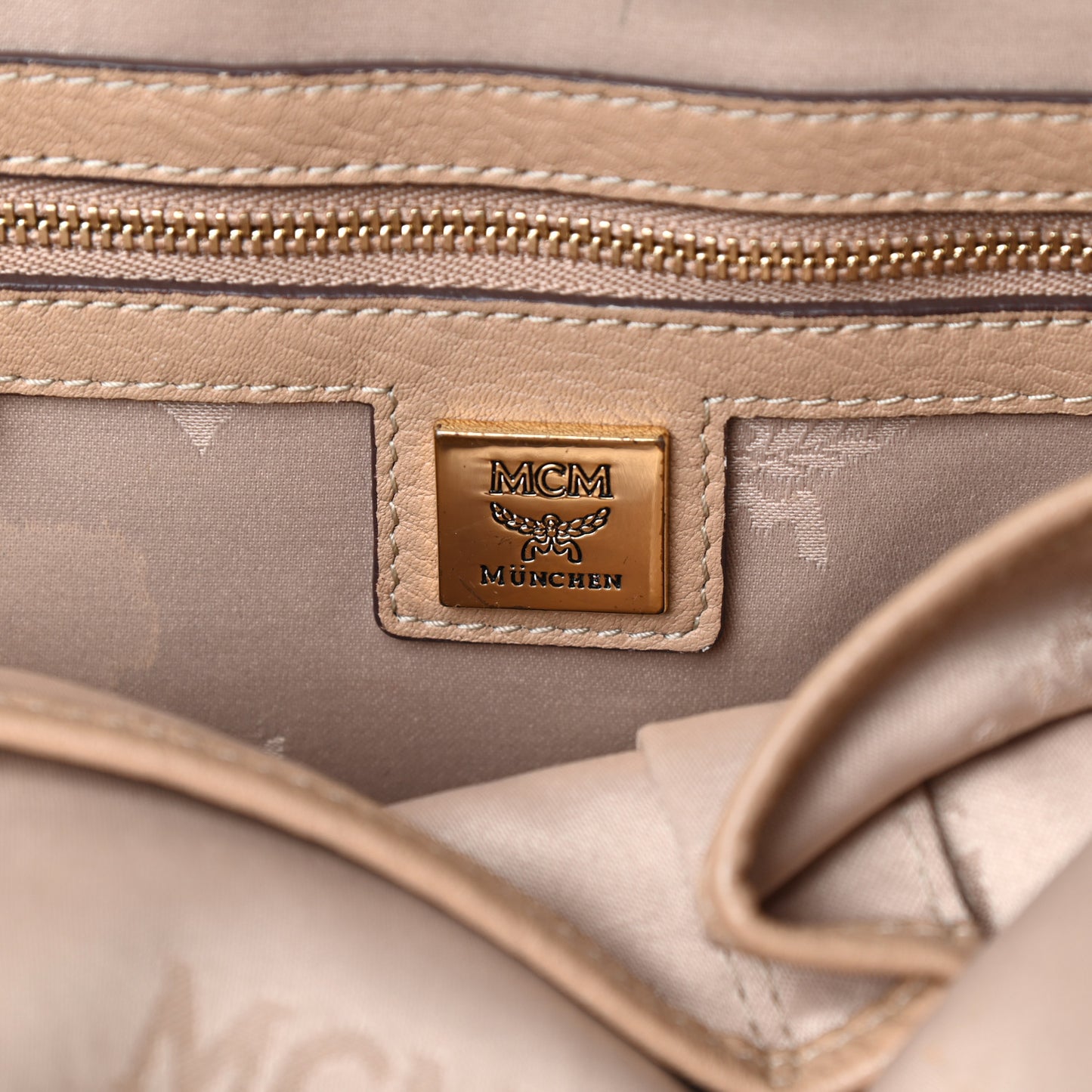 Visetos Studded Small Dual Stark Backpack Beige