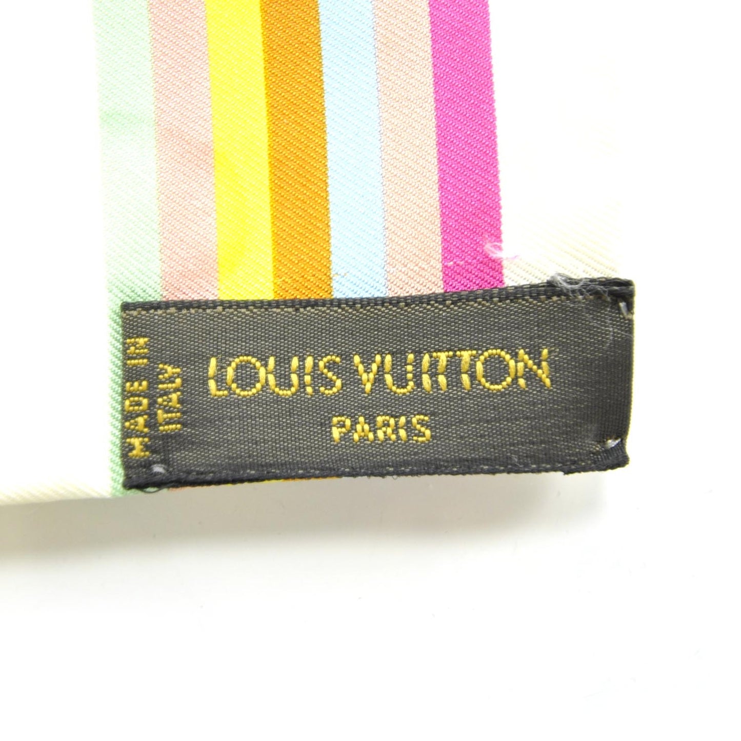 Silk Monogram Multicolor Bandeau White