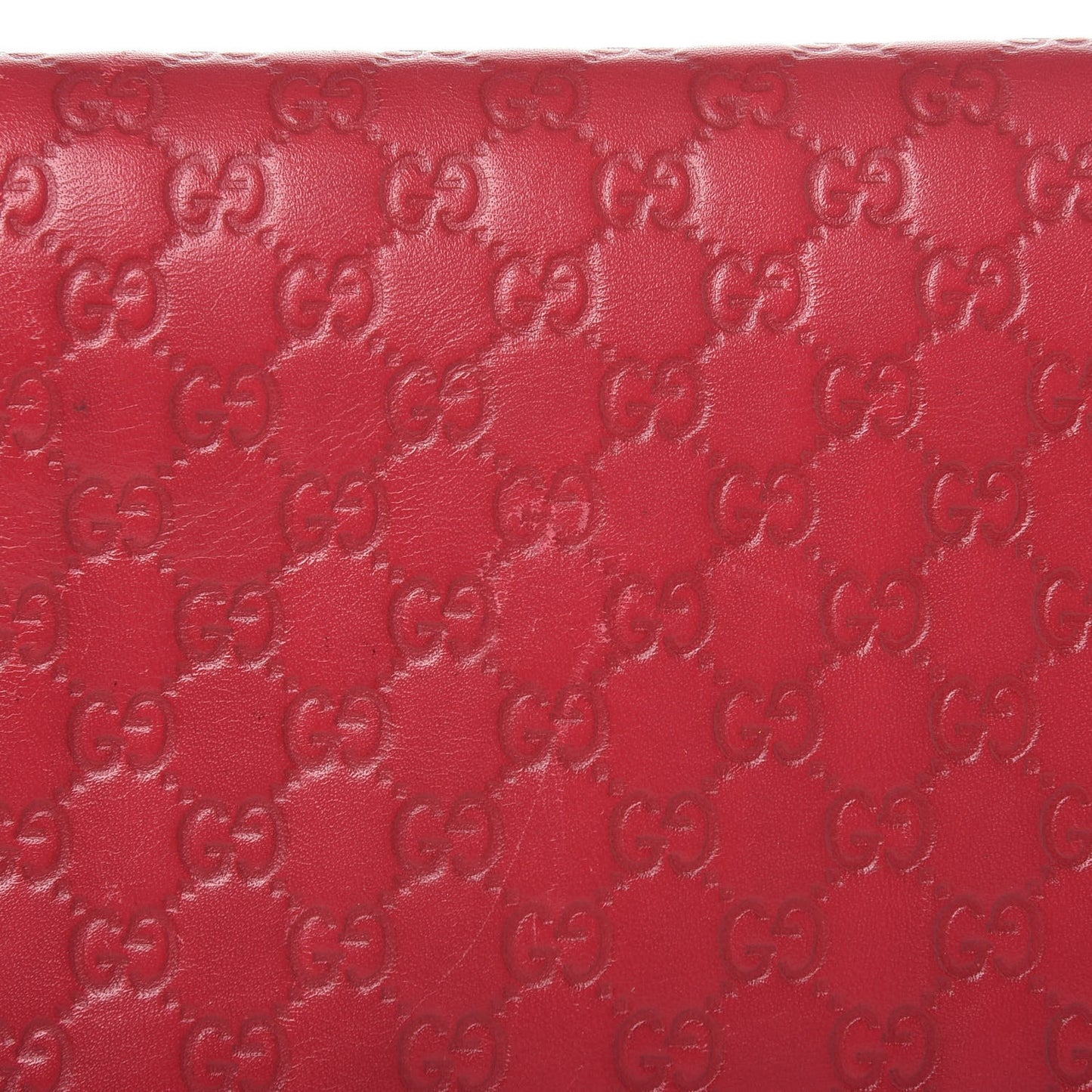Microguccissima Interlocking G Continental Wallet Red
