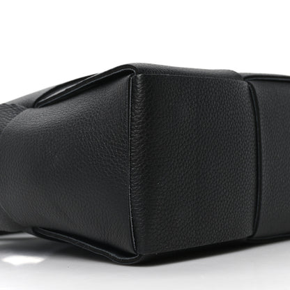 Bottega Veneta Grained Calfskin Intrecciato Mini Arco Tote Black 9 of 10