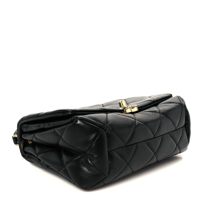 Chanel Lambskin Quilted Small Color Match Flap Black 4 of 11