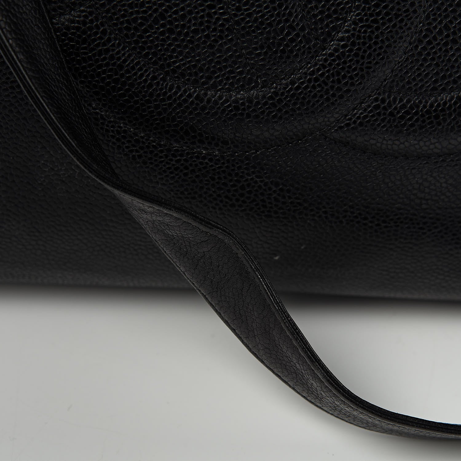Chanel Caviar Large CC Shoulder Bag Black 12 of 13
