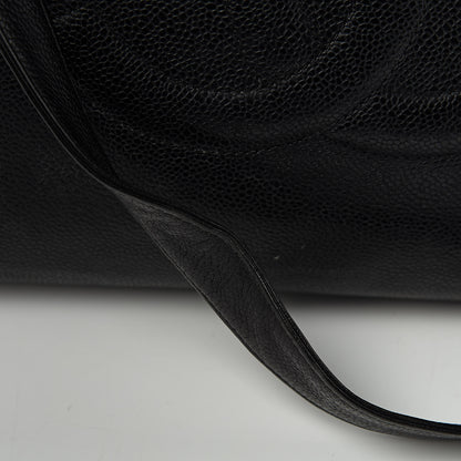 Chanel Caviar Large CC Shoulder Bag Black 12 of 13