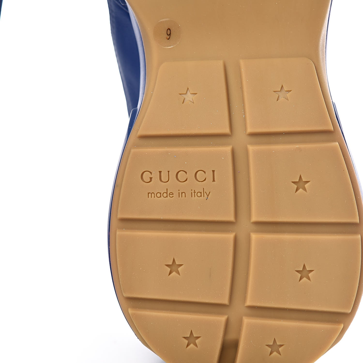 Gucci X MLB Calfskin NY Yankees Mens Rhyton Sneakers 9 Electric Blue 8 of 13