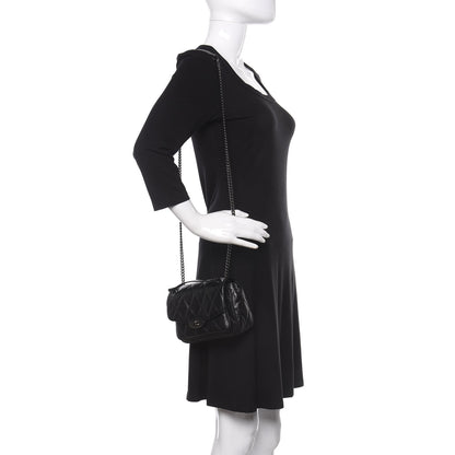 Mulberry Shiny Calfskin Quilted Mini Darley Shoulder Bag Black 3 of 11