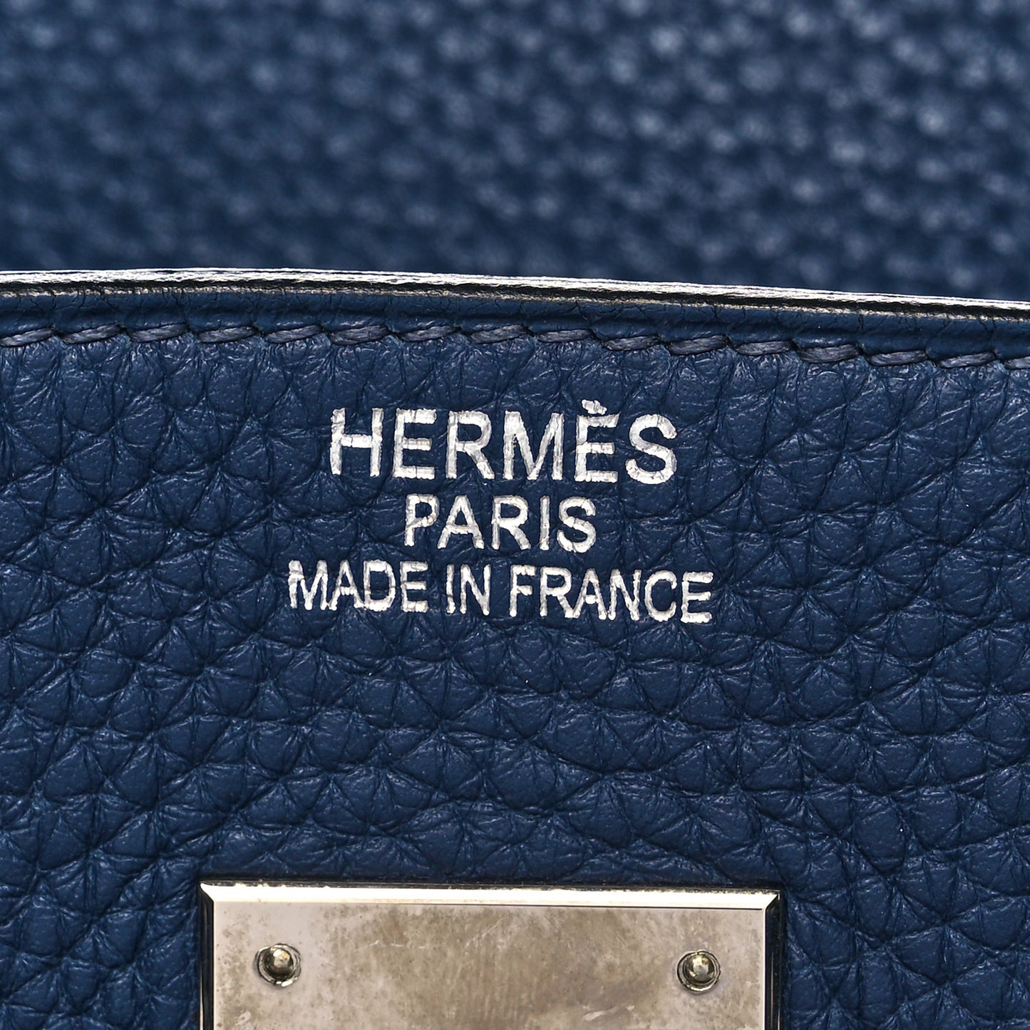 Taurillon Clemence Birkin 35 Bleu Brighton