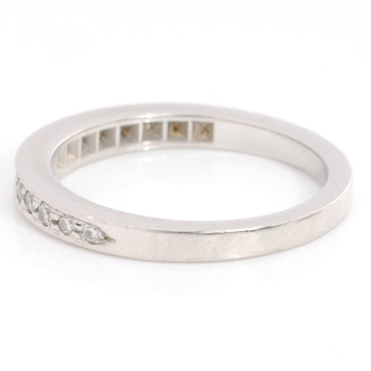 Tiffany Platinum Diamond Grace Band Ring 6.25 6 of 7