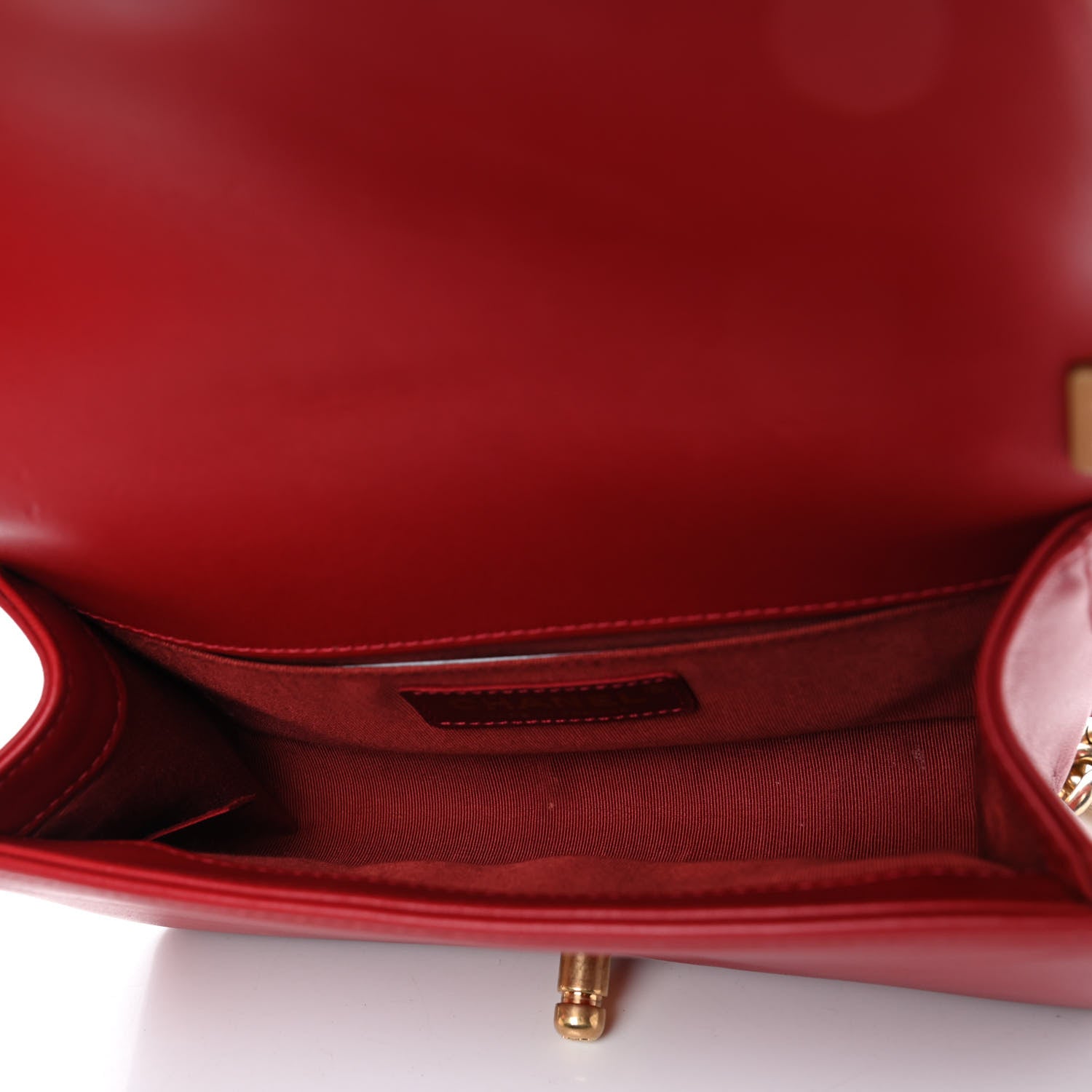 Chanel Lambskin Quilted Small Boy Flap Red 4 of 4