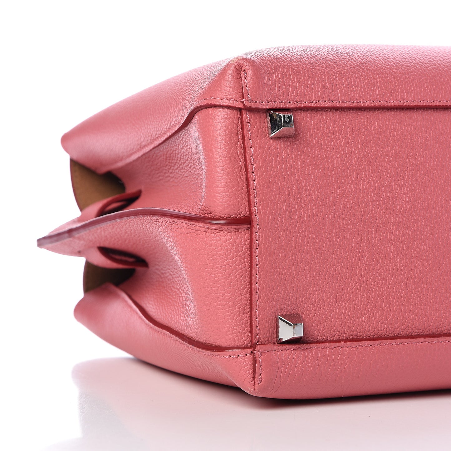 Grained Calfskin Medium Milla Tote Pink