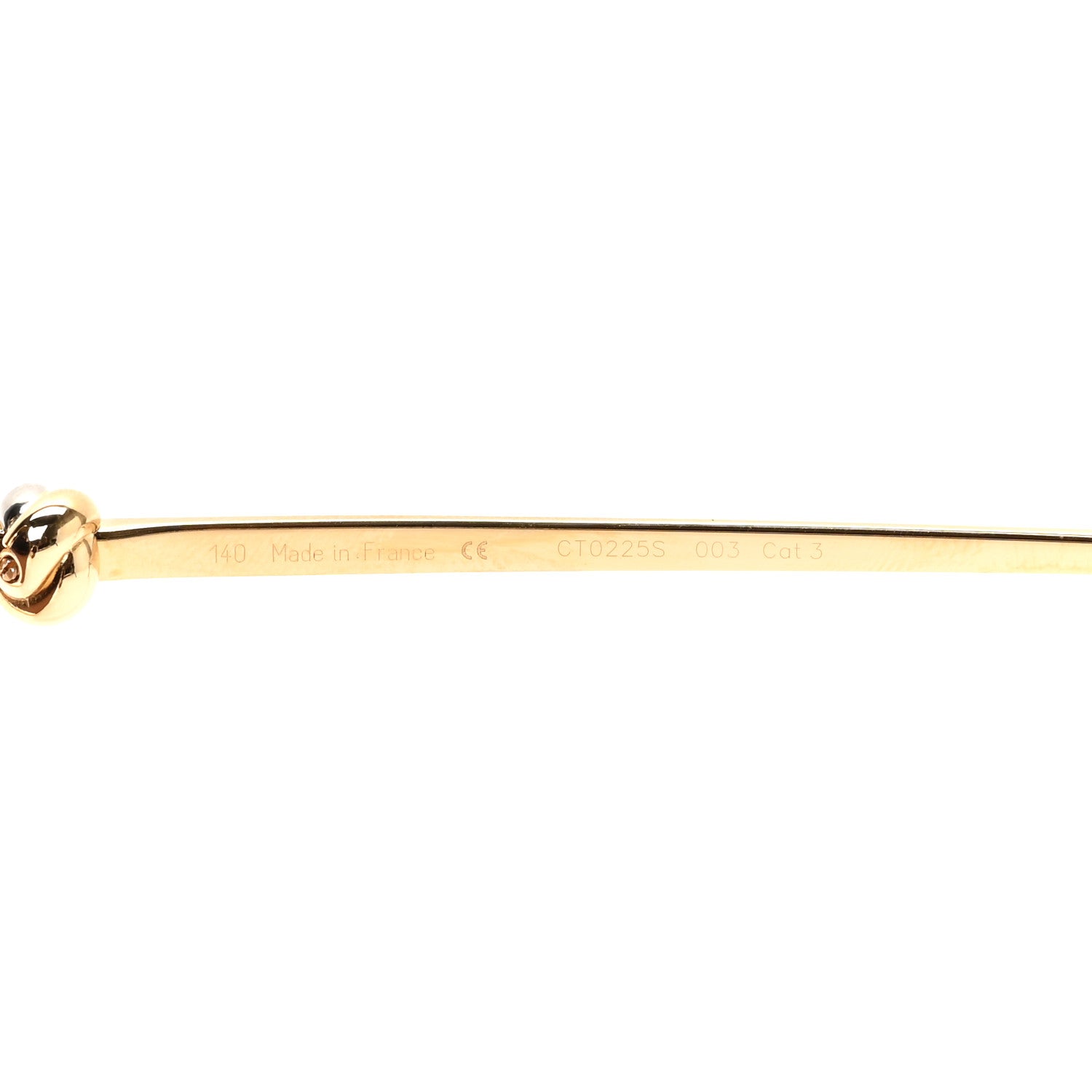Cartier Metal Trinity Sunglasses CT0225S Brown Gold Silver 5 of 6