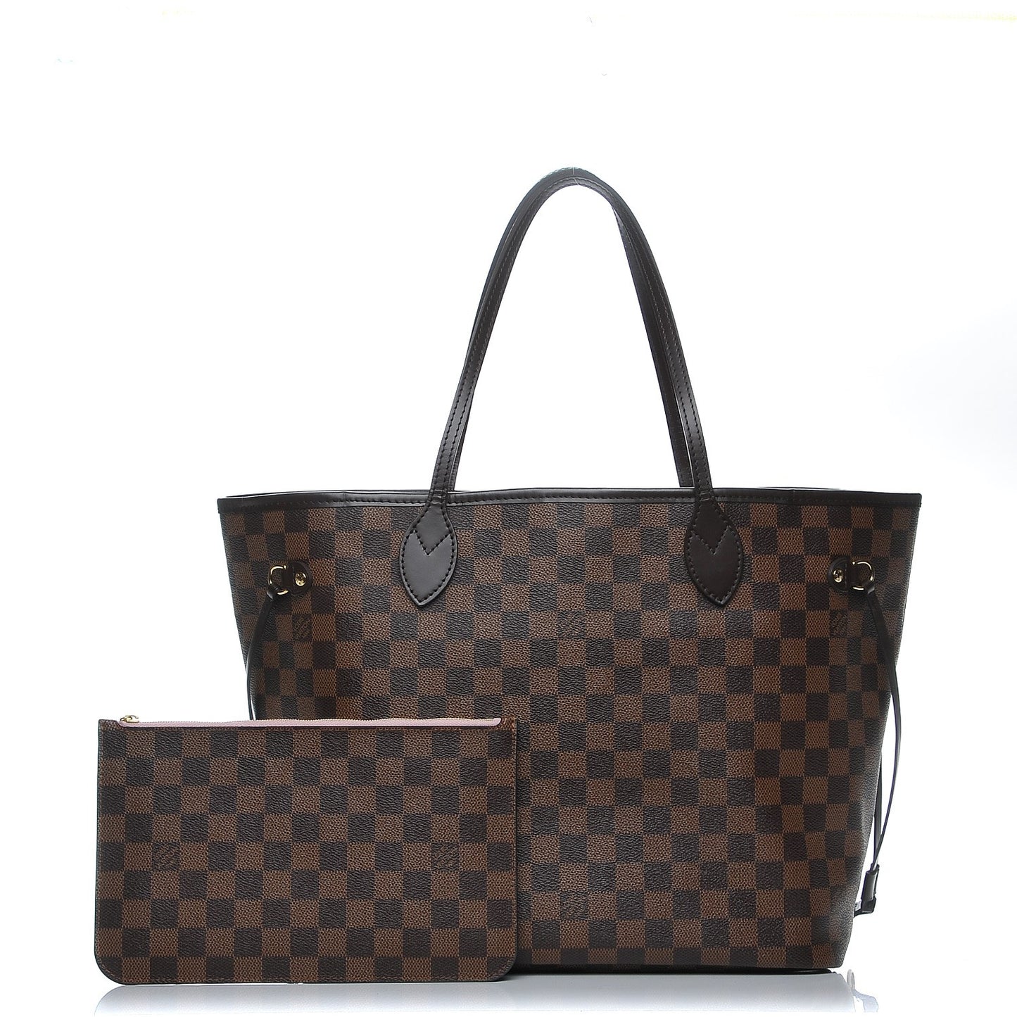 Damier Ebene Neo Neverfull MM Rose Ballerine