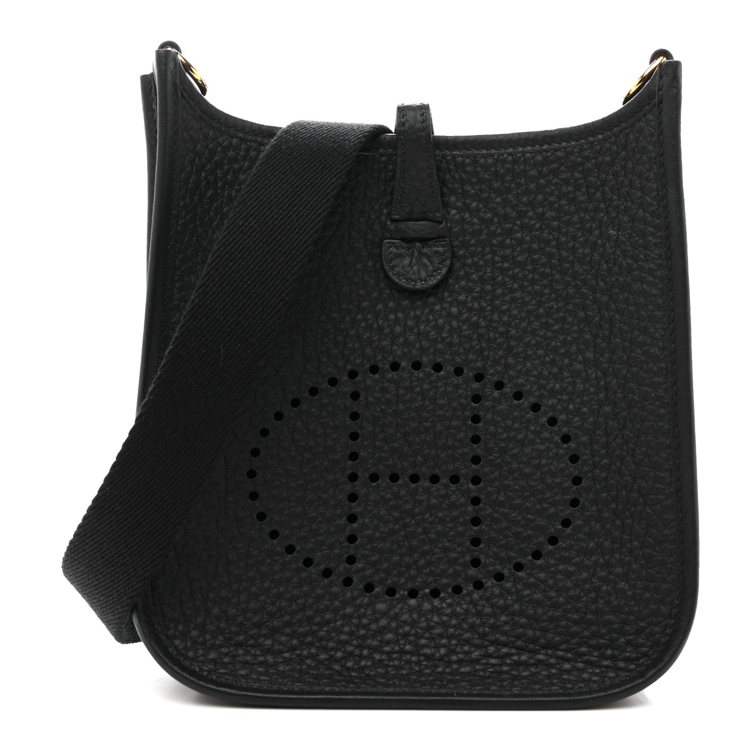 Hermes Taurillon Clemence Evelyne TPM Black 1 of 11