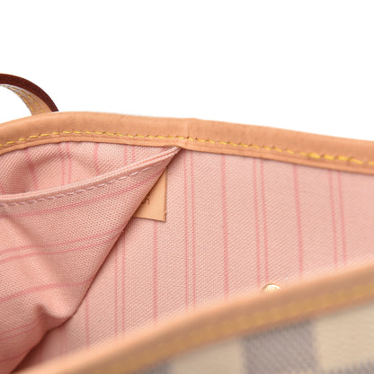 Louis Vuitton Damier Azur Neo Neverfull MM Rose Ballerine 8 of 11
