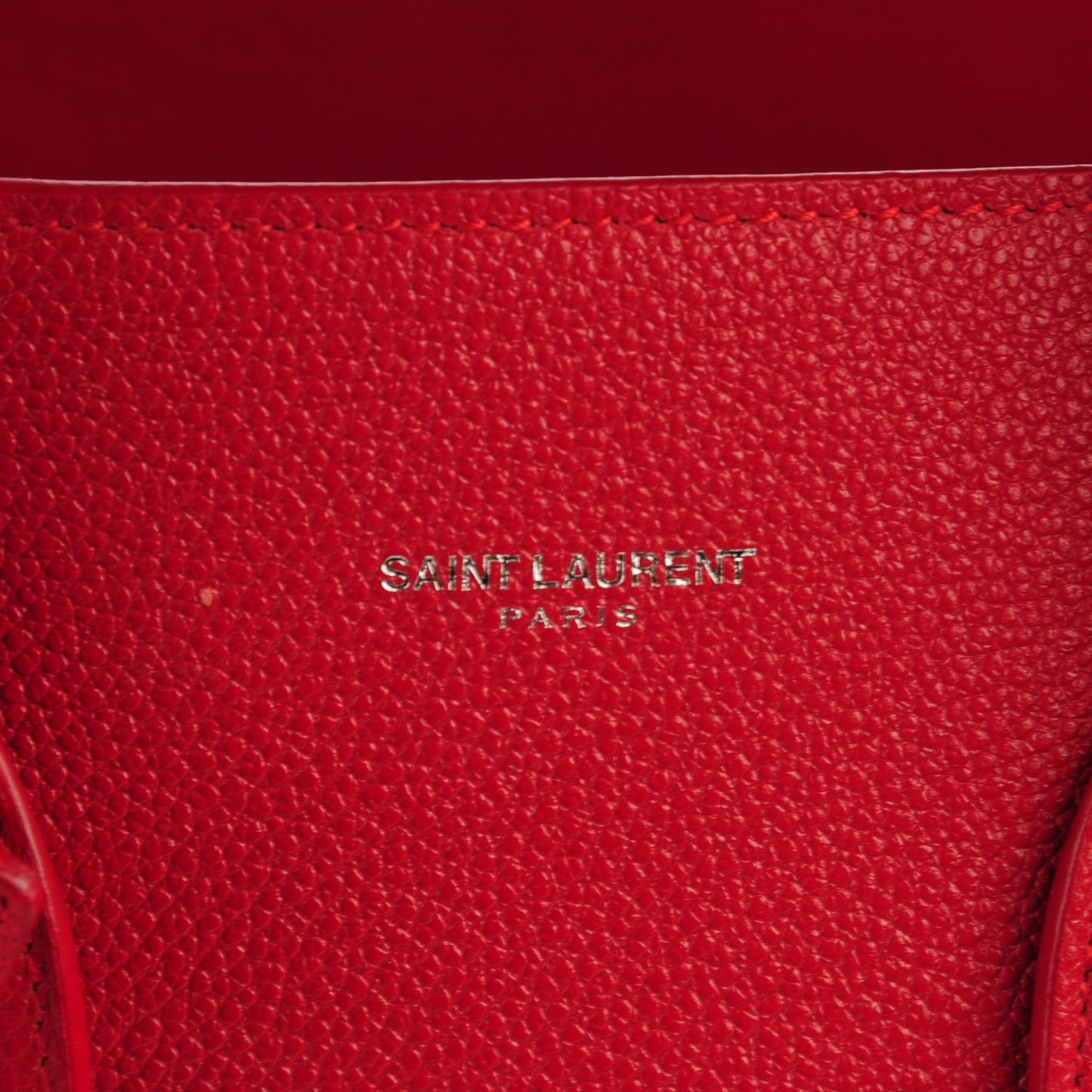 Grained Calfskin Small Sac De Jour New Red