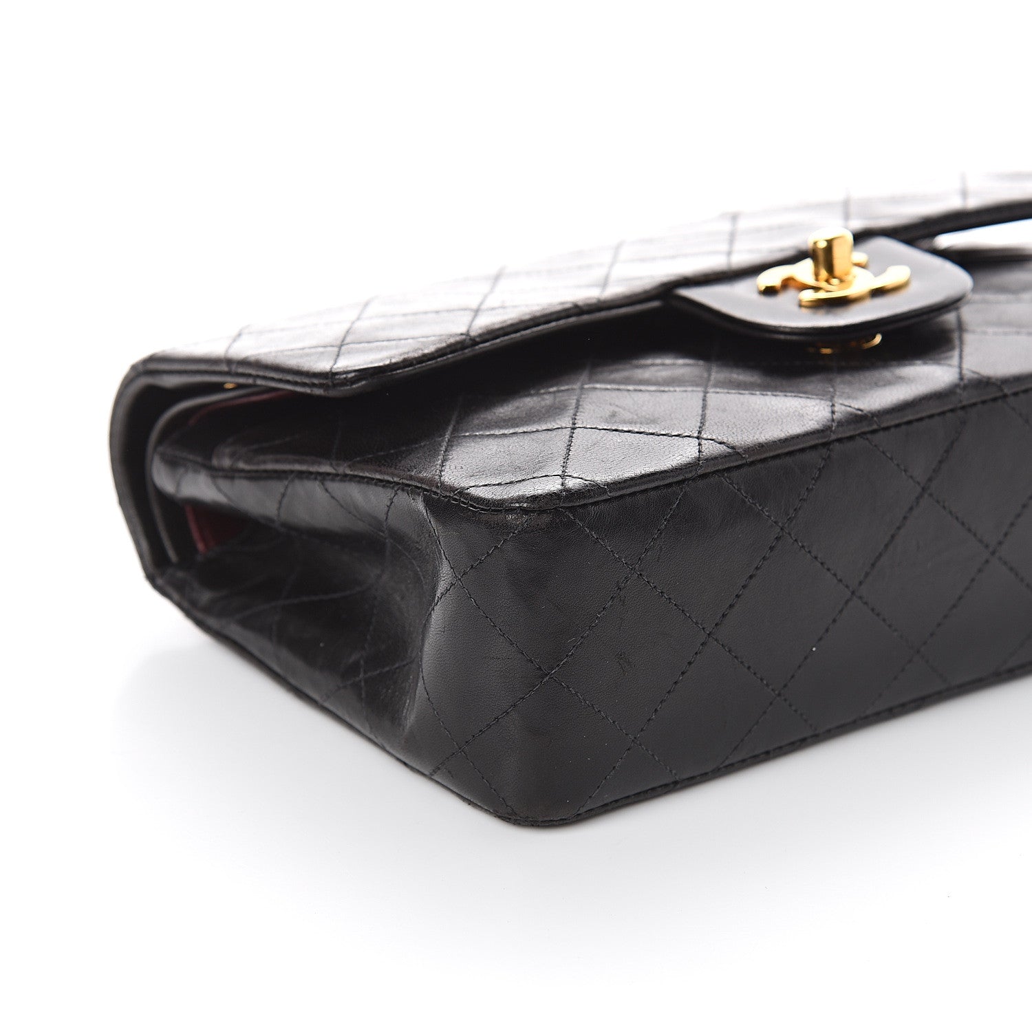 Chanel Lambskin Quilted Small Double Flap Black 8 of 9
