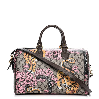Gucci GG Supreme Monogram Bengal Medium Boston Beige PInk 1 of 11