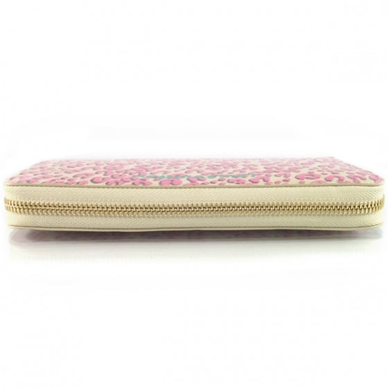 Louis Vuitton Leopard Zippy Wallet Coral White 3 of 8
