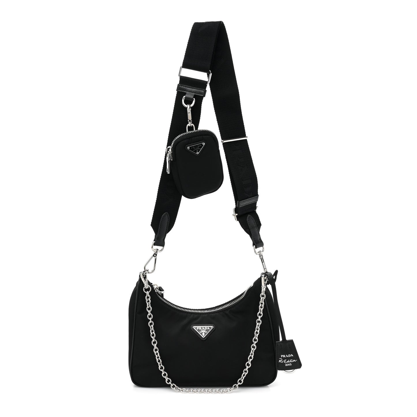 Nylon Re-Edition 2005 Shoulder Bag Black