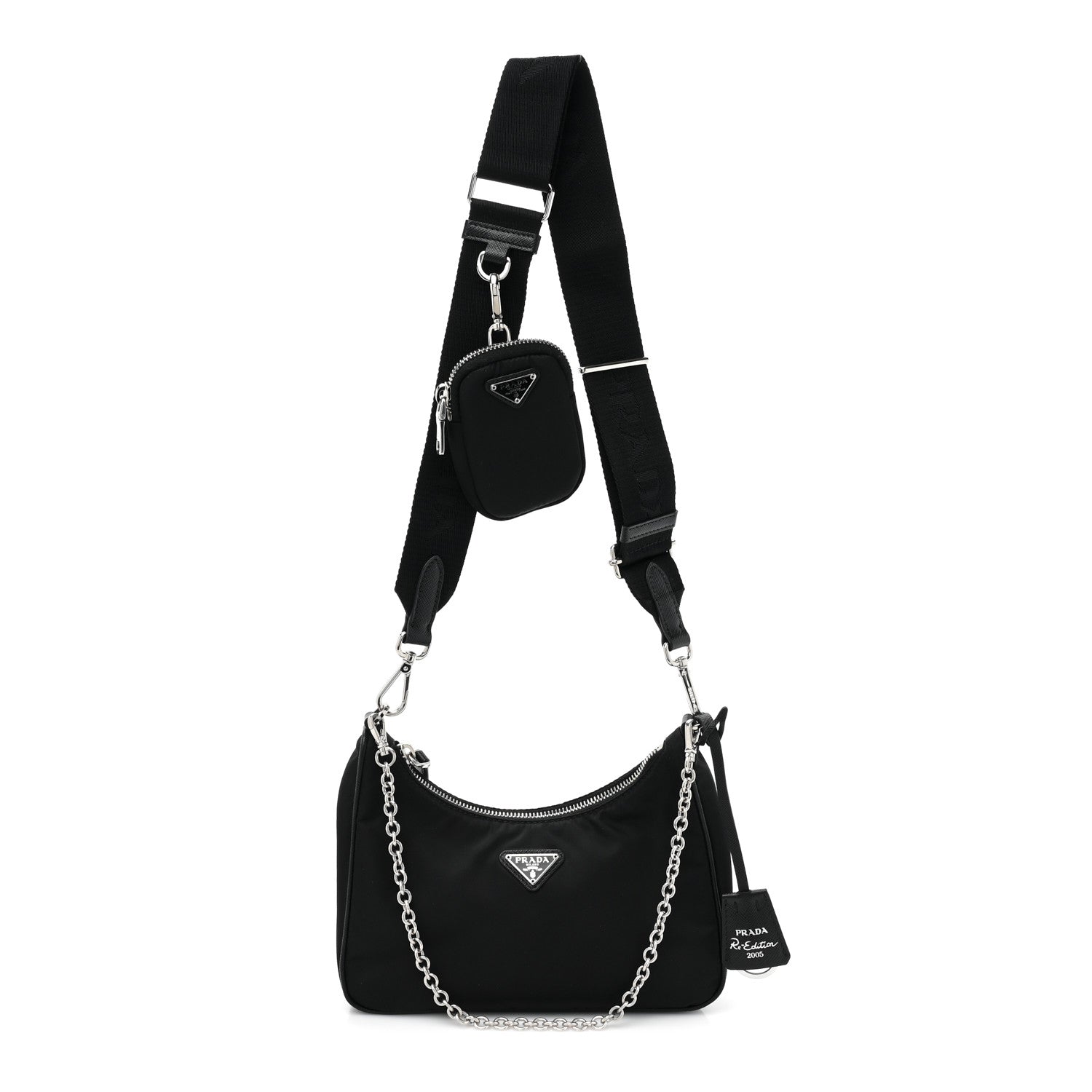 Prada Nylon Re-Edition 2005 Shoulder Bag Black 1 of 8