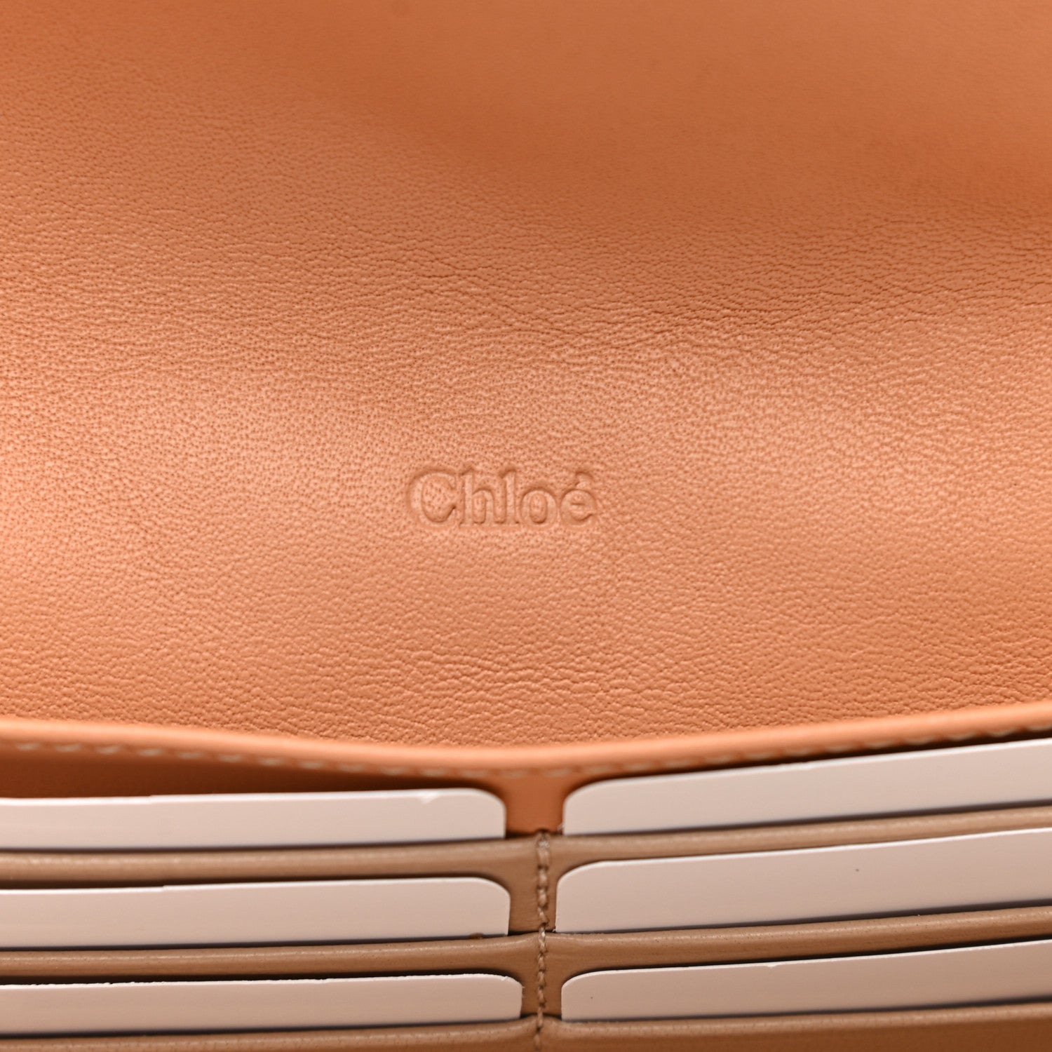 Chloe Calfskin Quilted Alphabet Long Wallet Blushy Pink 6 of 6