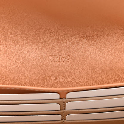 Chloe Calfskin Quilted Alphabet Long Wallet Blushy Pink 6 of 6