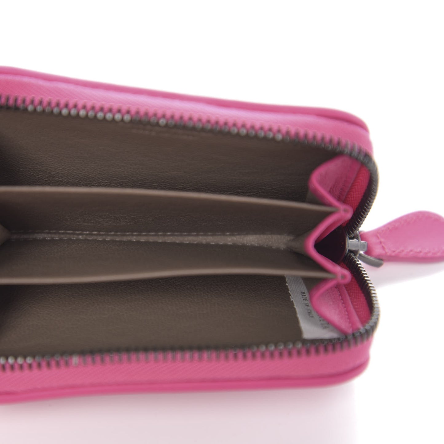 Nappa Intrecciato Zip Around Coin Purse Ametista