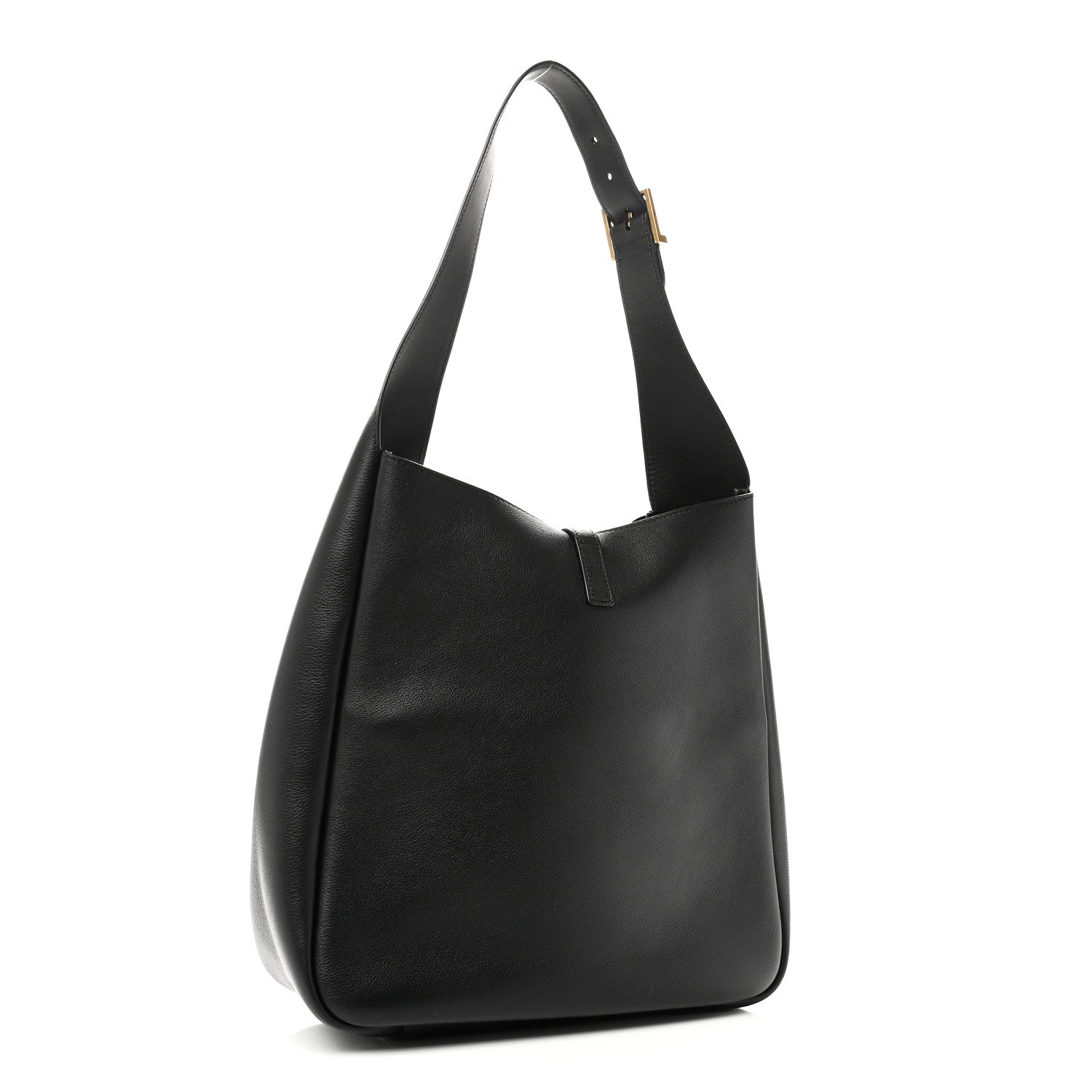 Saint Laurent Supple Calfskin Large Le 5 A 7 Soft Hobo Black 3 of 9