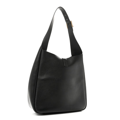 Saint Laurent Supple Calfskin Large Le 5 A 7 Soft Hobo Black 3 of 9