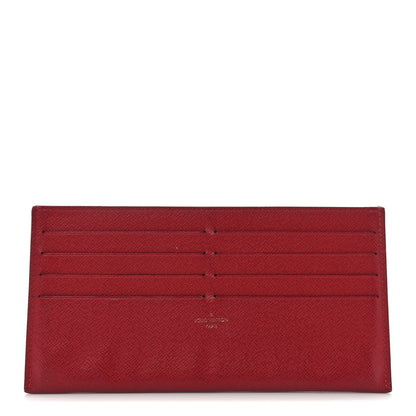 Louis Vuitton Calfskin Felicie Card Holder Insert Cherry 1 of 6