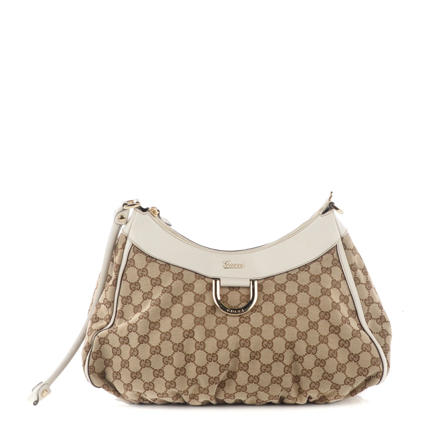 Gucci Monogram D Gold Large Hobo Off White 1 of 7