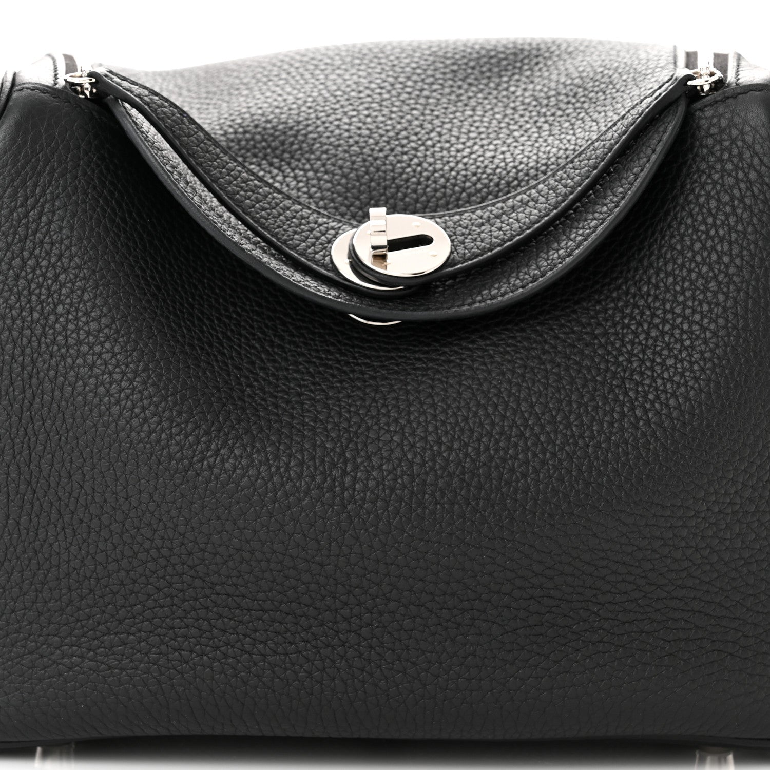 Hermes Taurillon Clemence Lindy 26 Black 8 of 12