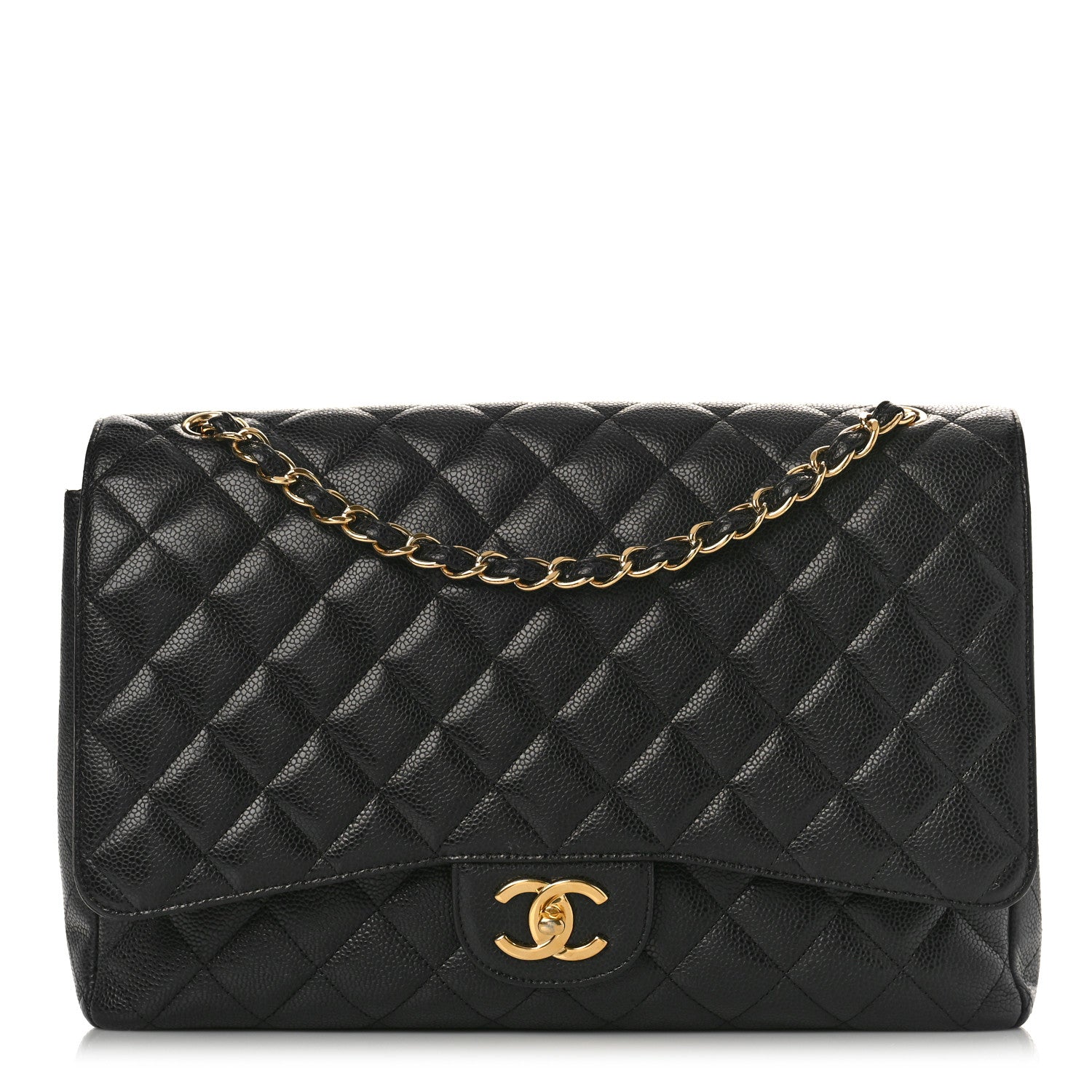 Chanel Caviar Quilted Maxi Double Flap Black 1 of 11
