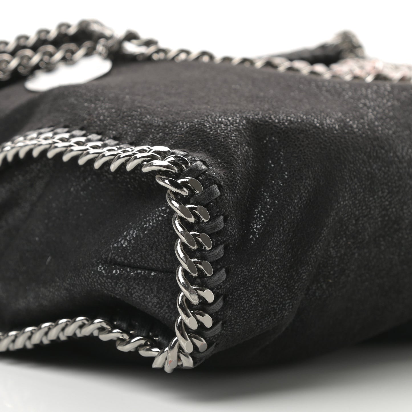 Shaggy Deer Falabella Fold Over Tote Black