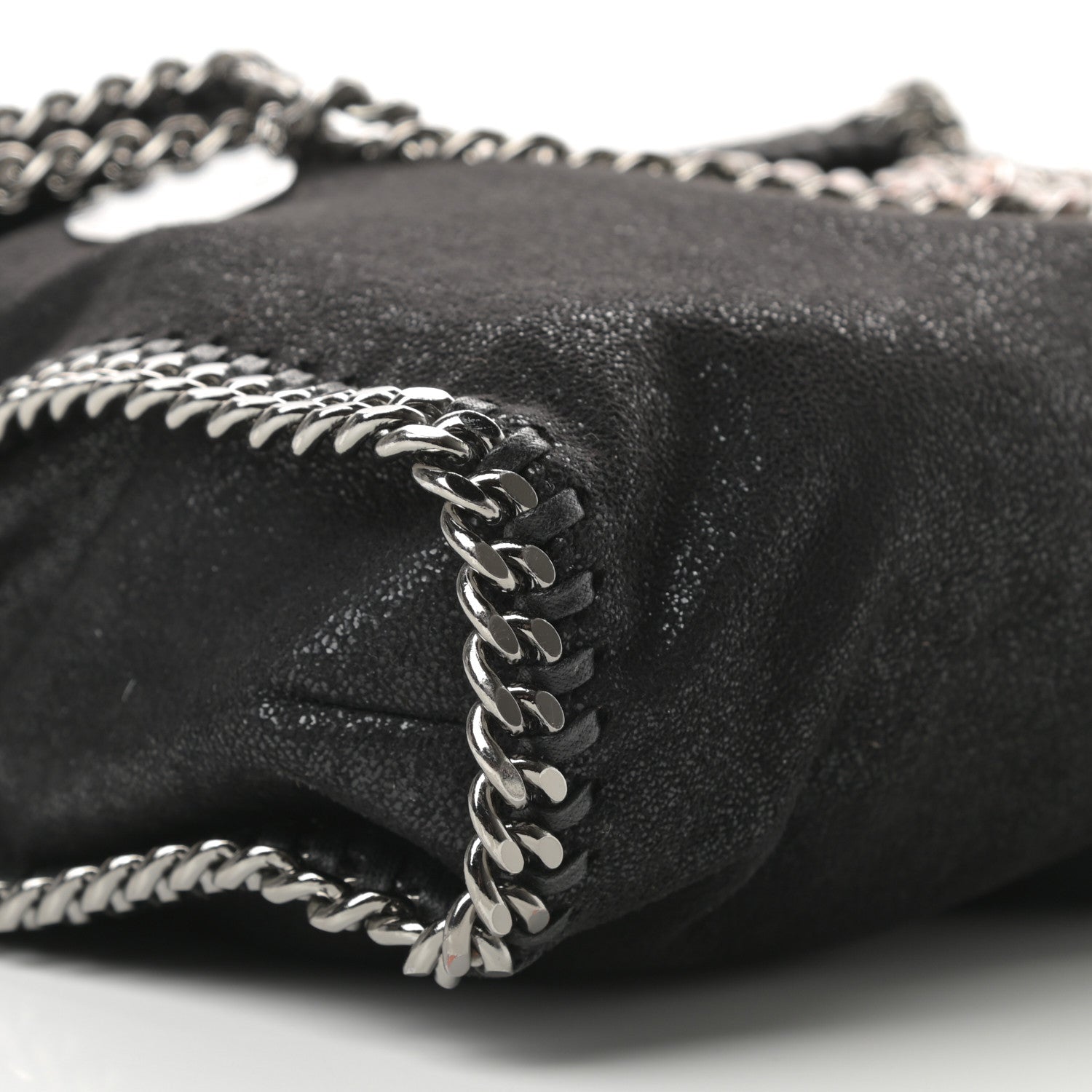 Stella McCartney Shaggy Deer Falabella Fold Over Tote Black 7 of 11