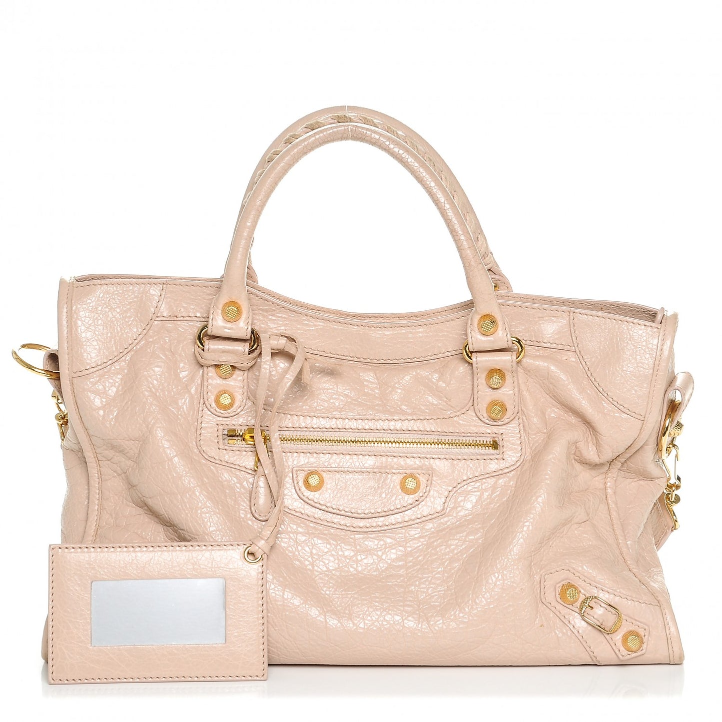 Agneau Giant 12 Gold Hardware City Rose Aubepine Rose Light