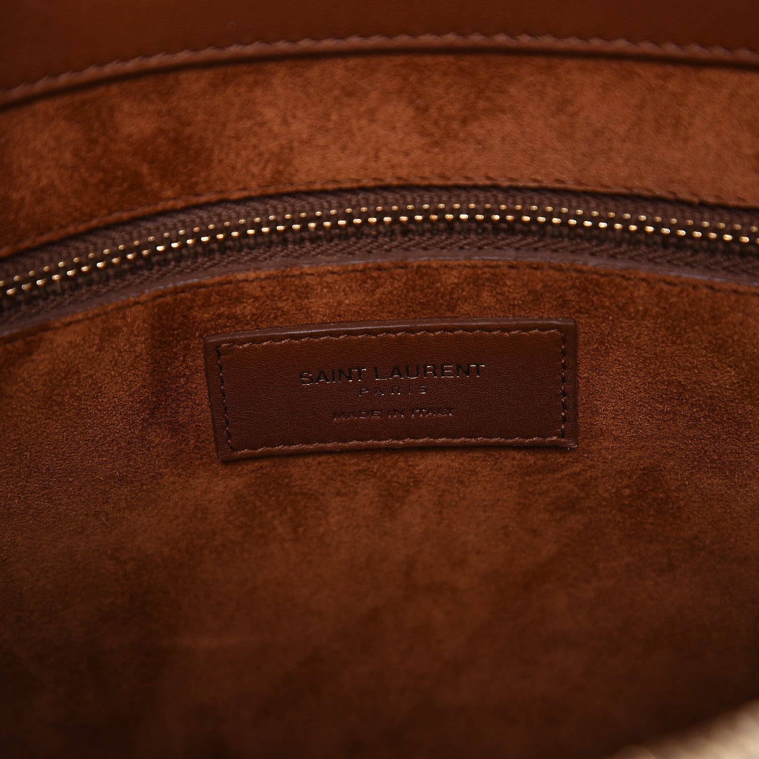 Saint Laurent Calfskin Large Sac De Jour Carryall Cognac 6 of 12
