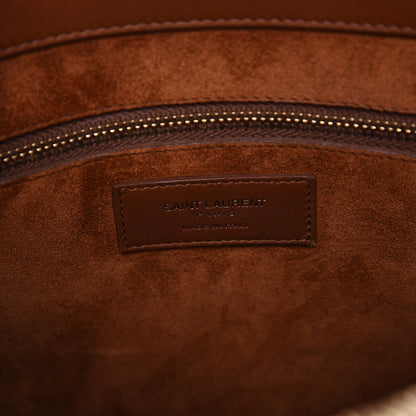Saint Laurent Calfskin Large Sac De Jour Carryall Cognac 6 of 12
