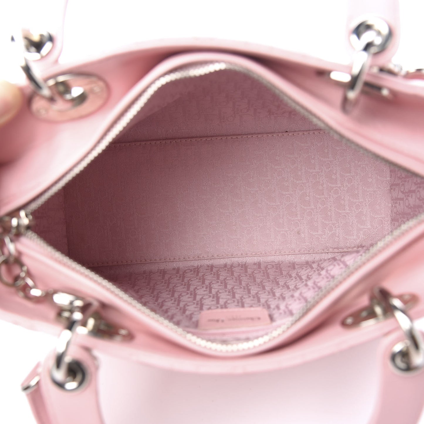 Lambskin Cannage Medium Lady Dior Light Pink
